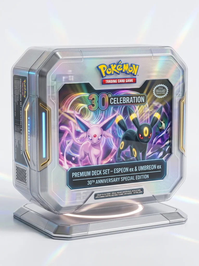 30th CELEBRATION Premium Deck Set – Espeon ex & Umbreon ex