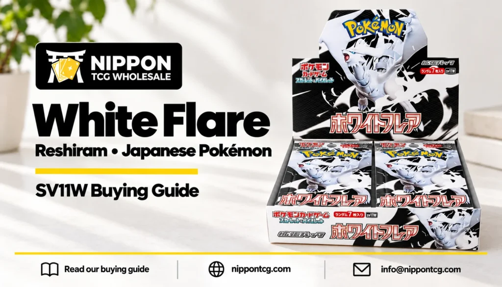 Japanese White Flare SV11W Buying Guide — Nippon TCG branded Japanese product illustration